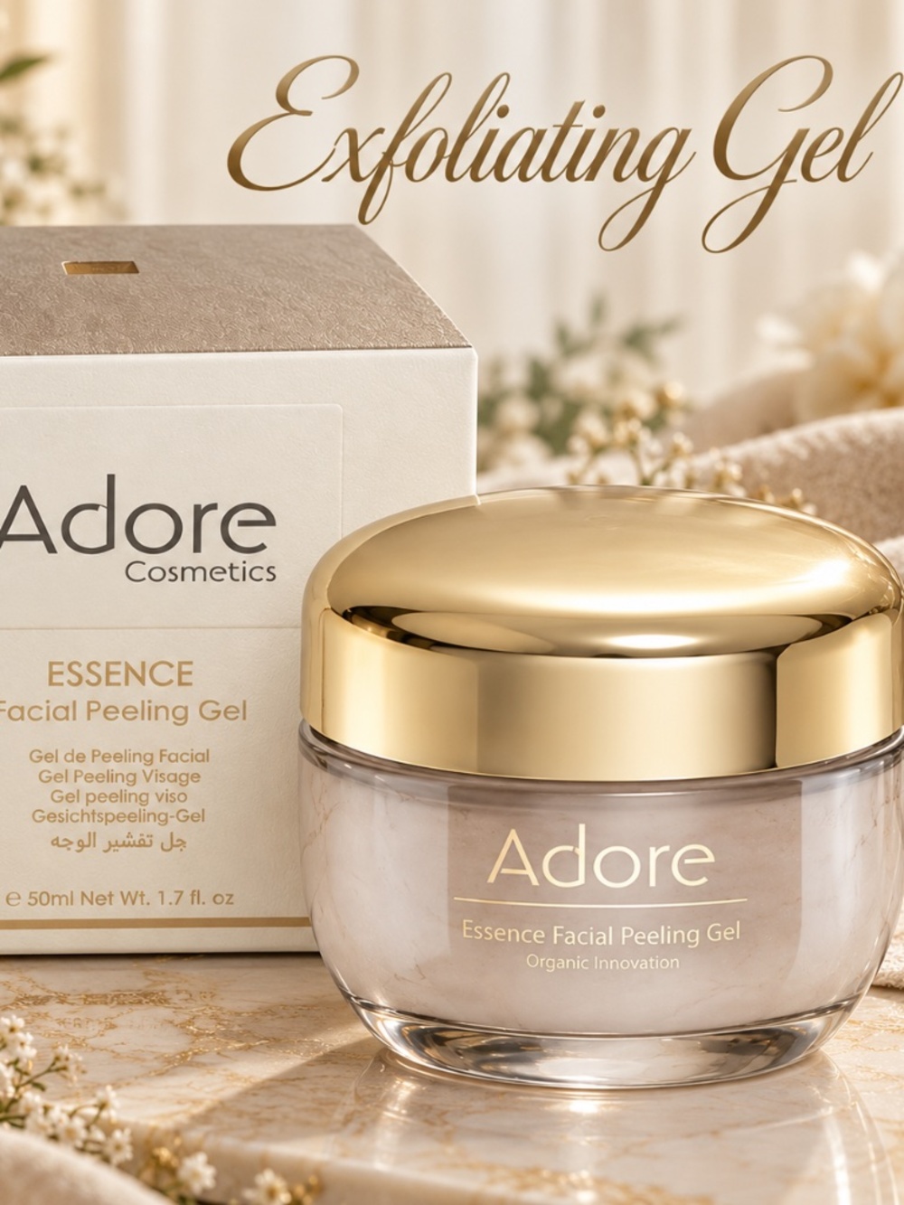 Adore Cosmetics Essence Facial Peeling Gel, Skin Renewal, 50ml/1.7oz, MSRP $189
